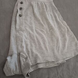 Victoria's Secret Light Gray Mini Skirt with Buttons